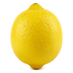 Lemon on White Isolated Background, PNG Image