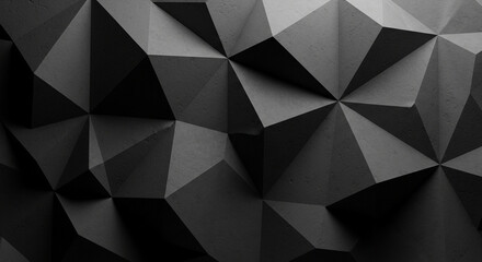Fototapeta premium Abstract dark geometric background design with triangles and low poly shapes for graphic design use
