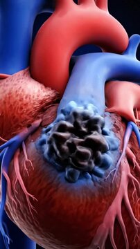 Heart Attack Blood Flow Blockage &ndash; 3D Coronary Artery Animation
