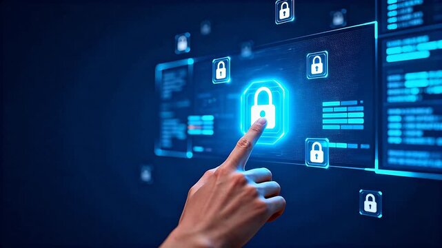 Digital security interface with finger touch