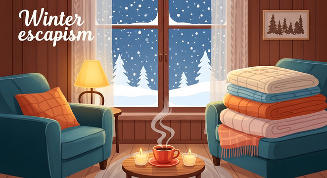 Winter Escapism A Cozy Retreat for Ultimate Comfort and Relaxation