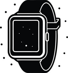  Minimalist Smart watch Vector Illustration for Modern Tech Gadget Concepts and Lifestyle Graphics on png transparent background