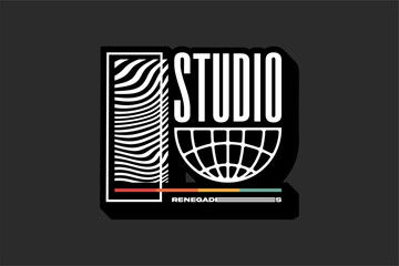 typography streetwear urban fashion template for printing