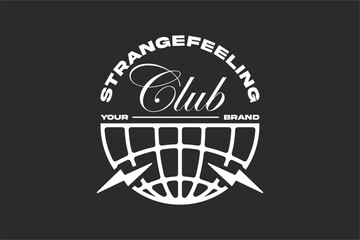 typography streetwear urban fashion template for printing