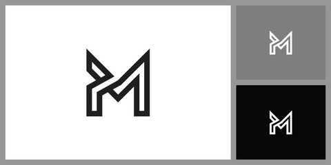 Fototapeta premium Modern Letter M Icon for Business and Brand Identity