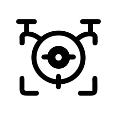 Drone Lens Optical Camera Sensor Aerial Technology icon set &ndash; Drone, Lens, Optical, Camera, Sensor, Aerial, Technology