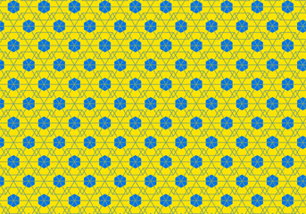 シンプルな和柄　六角形