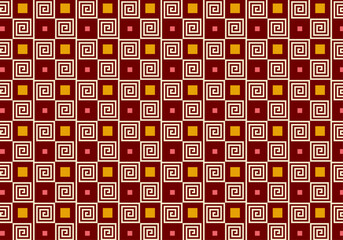 雷紋のポップなパターン柄