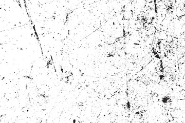 Abstract Black White Grunge Texture Overlay with Scratches and Dust