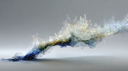 Abstract Swirl of Particles - A Dynamic Visual Representation.