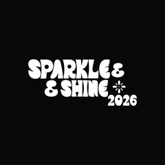 Vector art of happy new year 2026 typography design