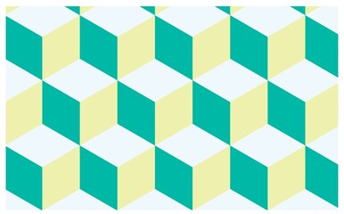 レトロなキューブ背景パターン素材