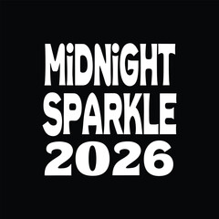 Vector art of happy new year 2026 typography design