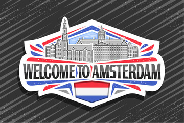Obraz premium Vector logo for Amsterdam