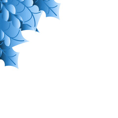 Snow With Frozen Leaves Corner