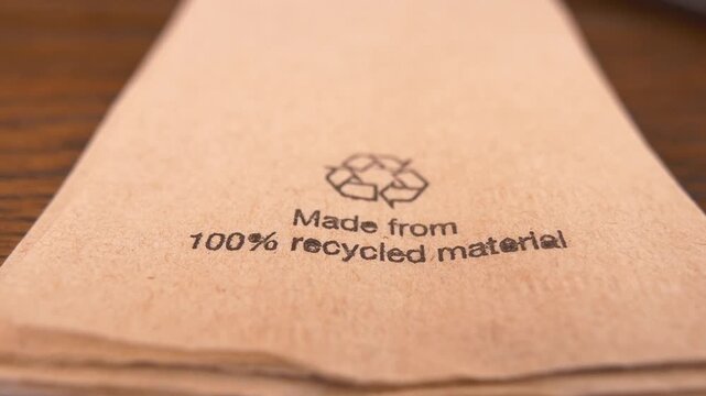 Recycled material used for eco-friendly packaging