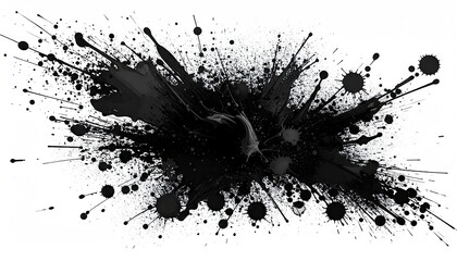 Ink Splatter Explosion - A Dynamic Abstract Design.