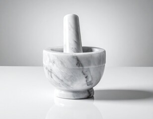 Marble Mortar and Pestle - A Timeless Kitchen Essential.