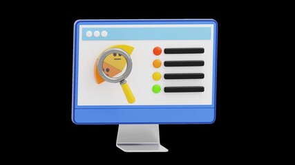 3D Animation of Sentiment Analysis | Alpha Channel