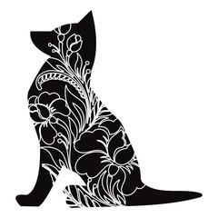 Flower Dog Animal SVG Vector 27