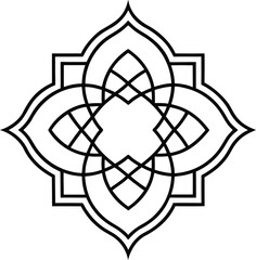 Luxury geometric golden vector pattern swatches, White background with geomatric patten	
