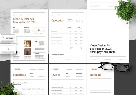 Orange Black Fashion Branding Pack