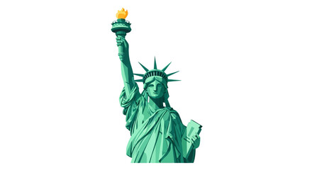 Fototapeta premium The Statue of Liberty, a colossal neoclassical sculpture on Liberty Island in New York Harbor.