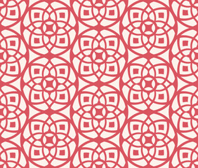 Stylish Repeating Floral Circle Pattern Background For Elegant Decorative Designs