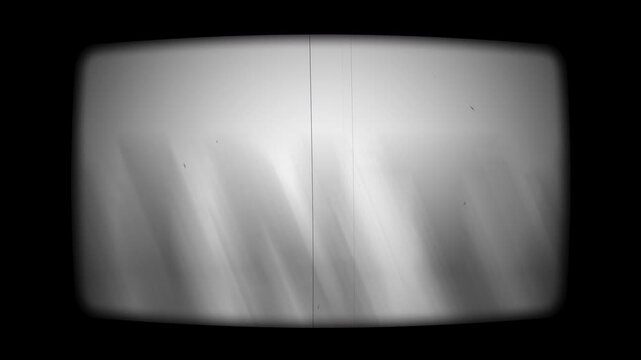 VHS CRT Effect video overlay with noise, scratches and dust animation. 4k video.