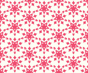Seamless Geometric Pattern with Repeating Star Shape Elements