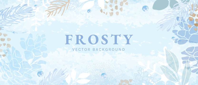 Frosty gold confetti vector background with snowflakes and sparkling dots, festive minimal backdrop for classy holiday designs