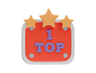 winning streak icon 3d illustration render