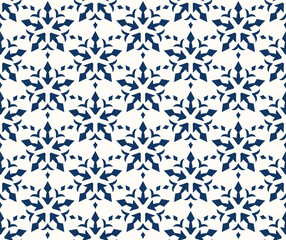 Teal Starburst Pattern on Ivory Background Seamless Geometric Ornament Design