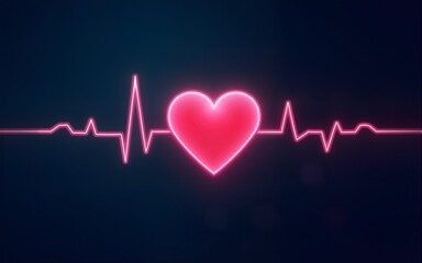 Medical vector ECG heart beat concept.hexagon medical wallpaper. High quality