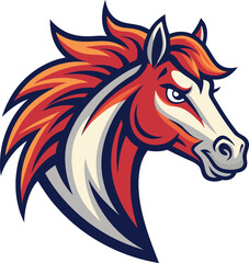 Horse head mascot, Elegant horse logo icons. Royal stallion symbol design. Equine stables sign. Equestrian brand emblems. Vector illustration.	