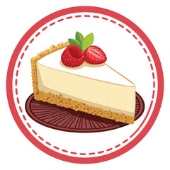 cheesecake shop logo design template