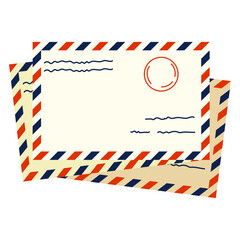 Fototapeta premium Hand Drawn Letter Envelope Illustration