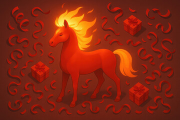 Fiery Red Horse – Chinese New Year 2026