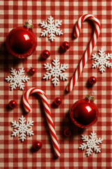 Christmas Pattern – Candy Canes and Ornaments