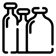 Milk bottle icon