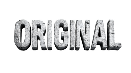 Vintage style original littering isolated on white background