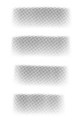 set of black and white dots