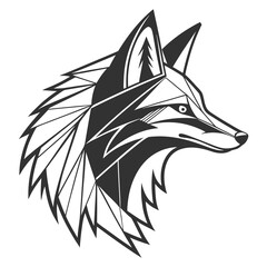 Obraz premium fox head vector illustration