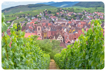 Village de Riquewihr en Alsace 