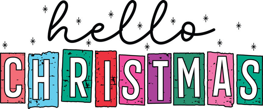 Hello Christmas SVG
