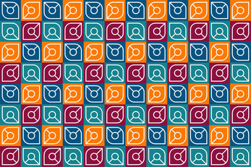 3663_Vibrant Geometric Tile Pattern