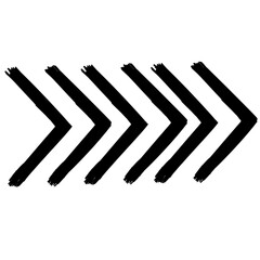 Multiple black right angles forming an abstract arrow