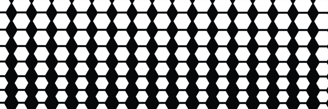 honeycomb seamless pattern vector design. Honeycomb pattern with hexagon mesh texture bee comb grid. Line grid of hexagons black and white seamless pattern. Honey sweet honeycomb pattern vector 