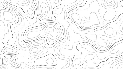 Topography map-inspired seamless vector texture with curved contour lines and subtle white grid overlays for nature and outdoor branding. Topographic map contours, White wave paper curved reliefs abst