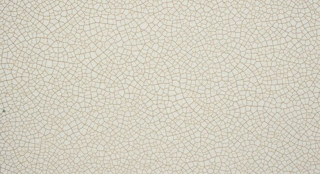 Fragile Beige Crackle Glaze Ceramic Texture Background Patterns Close-up Wall Surface